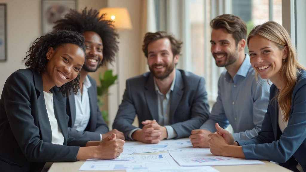 Team viert succesvolle jaarplanresultaten met enthousiasme, teamwerk en gemeenschappelijke doelbereiking
